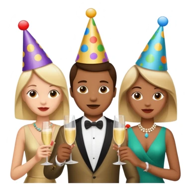 Birthday party sticker