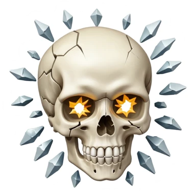 Tête de mort qui explose sticker