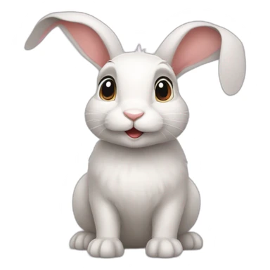 Bunny engliah spot sticker