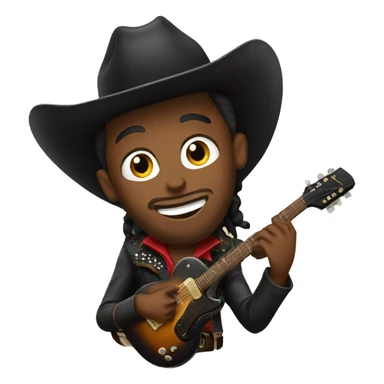 cowboy rockstar sticker
