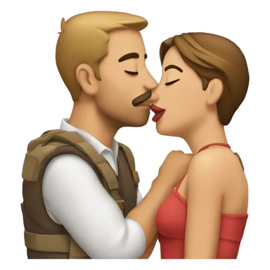 Beso de tres sticker