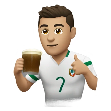 Cristiano Ronaldo tomando mate sticker