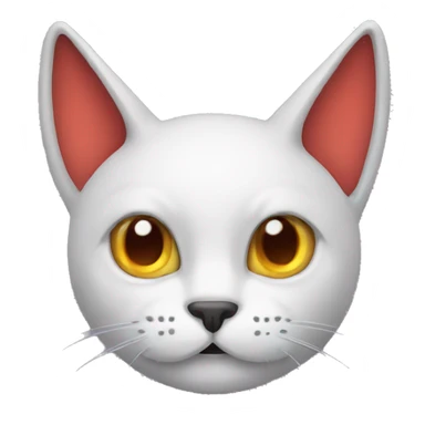 cat with devil horns sticker