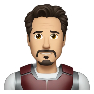 tony stark with computer sticker
