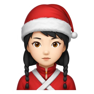 ninja Girl ,Christmas sticker