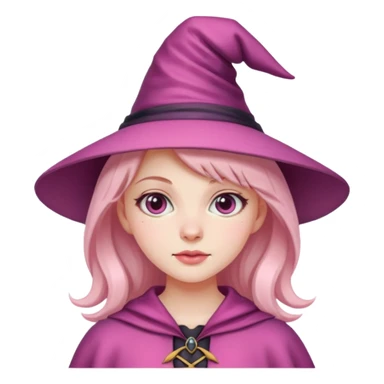 Wicked pink witch preppy girl  sticker