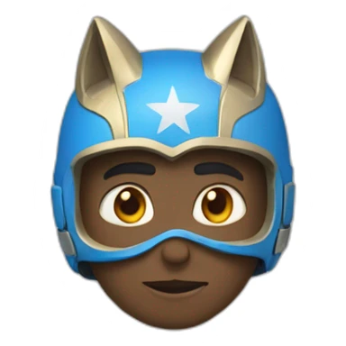 Un chat super héros sticker