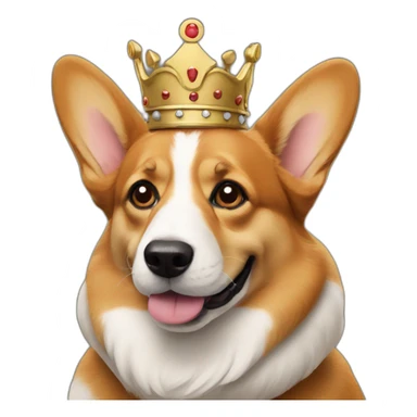 king-corgi sticker