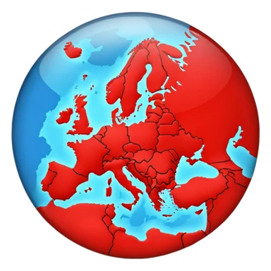 Point in europe map sticker