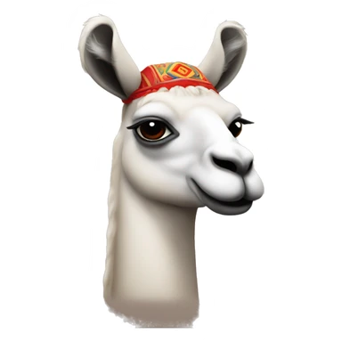 lama with red ha sticker