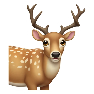 Deer shivering sticker