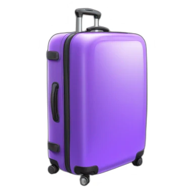 3d luggage purple transparent sticker