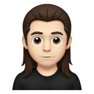 James "Munky" Shaffer with long dark brown hair sticker