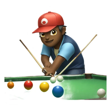 Pokemon playing pool sticker