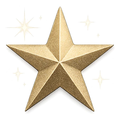 small star, glamorous and stylish sticker
