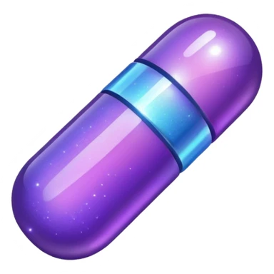 glitter purple medicine sticker