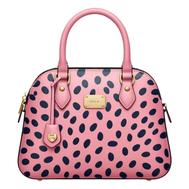 Pink leopard bag sticker