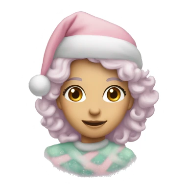 pastel christmas sticker