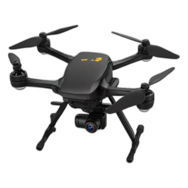 Black FPV drone with 4 proppelers sticker