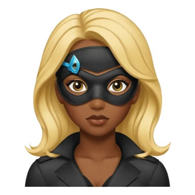 black canary with eye mask sticker