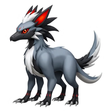 Silvally-Nargacuga-fusion-animal-hybrid-creature, full body sticker