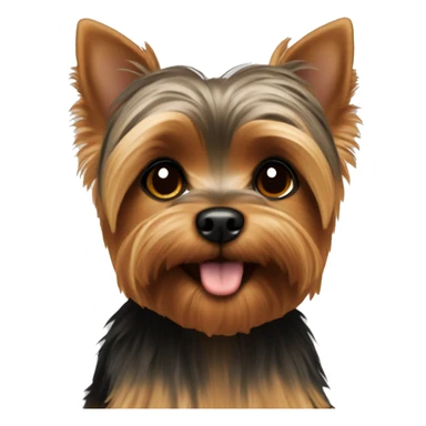Yorkie brown sticker
