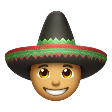 Mexican sombrero sticker