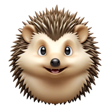 Cinematic Comical Hedgehog Portrait Emoji, Head tilted dramatically with an exaggeratedly surprised expression and wide, comically expressive eyes, featuring a small, spiky body with quills that seem to dance with playful energy, Simplified yet hilariously expressive features, highly detailed, glowing with a slightly sassy woodland glow, high shine, dramatic yet playful, stylized with an air of cheeky hedgehog mischief, soft glowing outline, capturing the essence of a meme-worthy hedgehog that looks ready to roll its way into viral fame! sticker