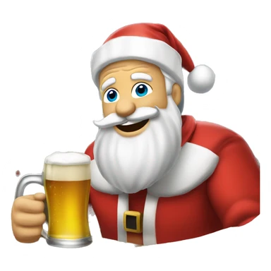 PAPAI NOEL TOMANDO CERVEJA sticker