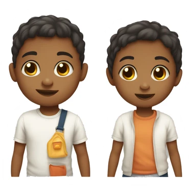 Toddler brother and sister sticker