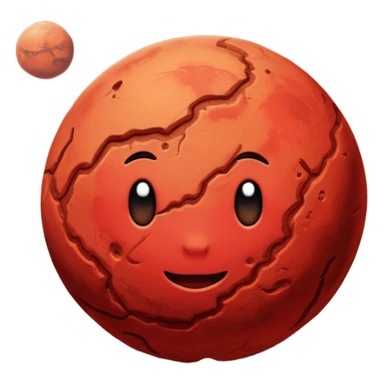 mars planet sticker