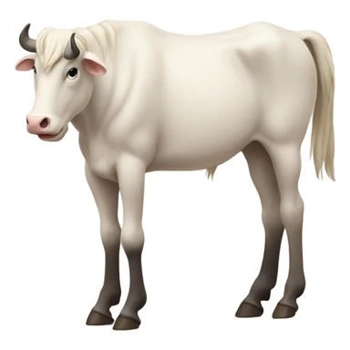 ox with horse sticker