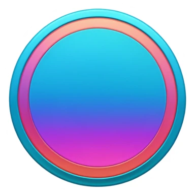 
coin color in in gradient of turquoise, blue, pink, purple, and coral metal texture
Rotate coin 90 degree  3d effect sticker