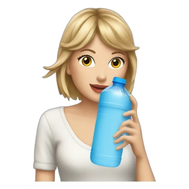taylor swift drinking a water bottle sticker