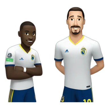 Vinicius avec zlatan sticker