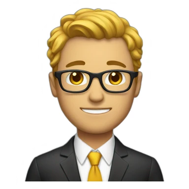 a guy with suit sticker