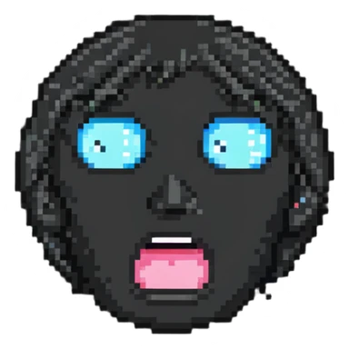 shocked and confused face sticker