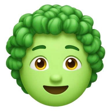 Cœur vert emoji dormeur sticker