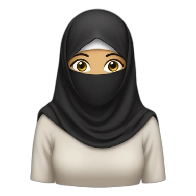 Niqab woman muslim sticker
