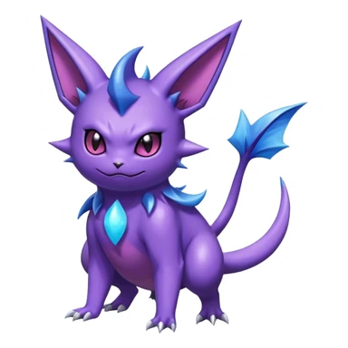 Shiny Dark Noibat-Espeon-Gengar-Nidorino-fusion-hybrid full body sticker