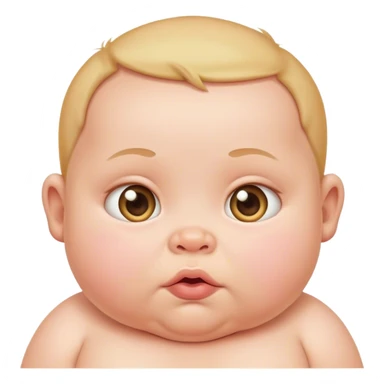 Fat baby sticker