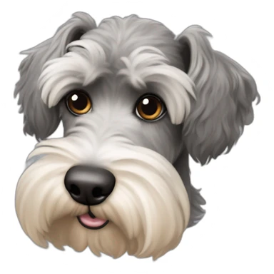 Schnauzer y un poodle que estén juntos sticker