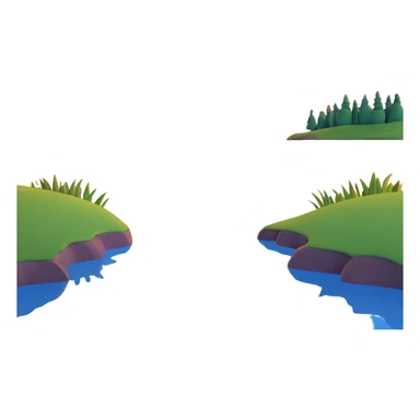 lakeside sunset horizon sticker