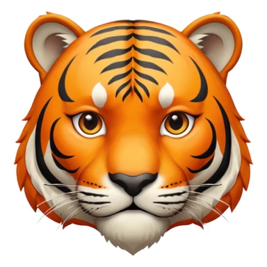 Tigre adulto feroz con la cara mas real no de caricatiraen la cima  sticker