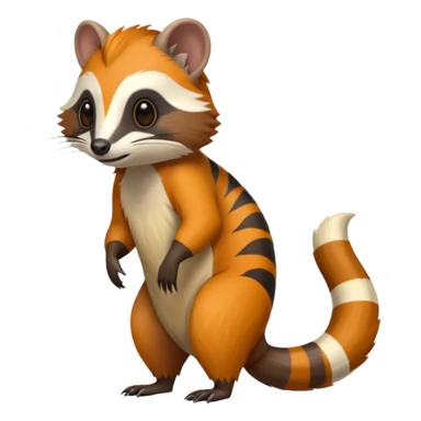 Cacomistl-Tamarin-Anteater-Civet-Numbat-hybrid (full body) sticker