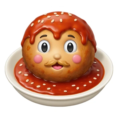 meatball restaurant sticker