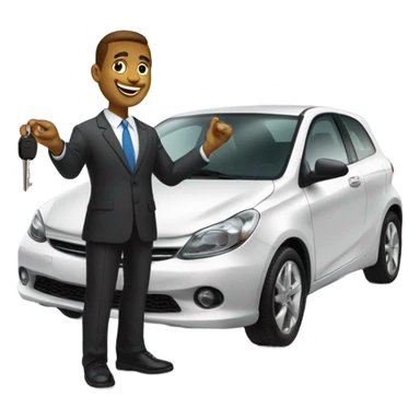 Car salesman  sticker