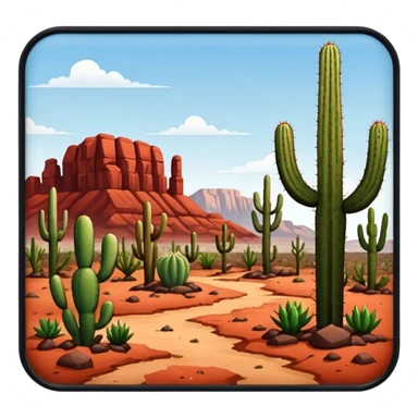 landscape in Texas sticker