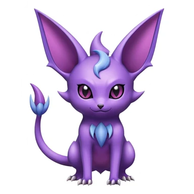 Cool Edgy Shiny Noibat-Espeon-Nidorino-hybrid  full body sticker