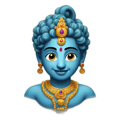Lord Krishna Hindu God sticker